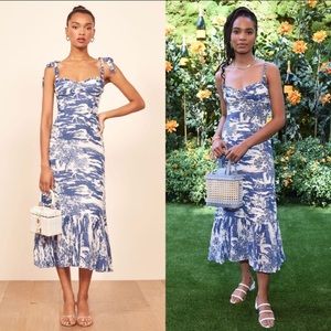 Reformation Nikita Dress Print Toscana